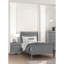 Cadre de lit simple gris avec design, style contemporain / transitionnel, bois massif, tiroir anglais, option de décoration de chambre à coucher-497281973-497281975