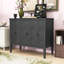 Console rustique en bois avec armoire de rangement polyvalente-57062075