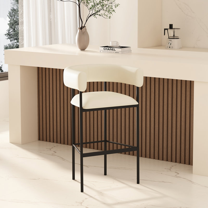 Tabouret de bar Onda, Ivoire ivoire, Tabouret de bar (siège d'une hauteur de 30 po)