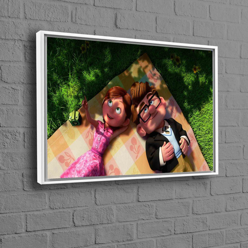 Print on Canvas, White, Framed Print without Mat, 60 cm H x 90 cm W