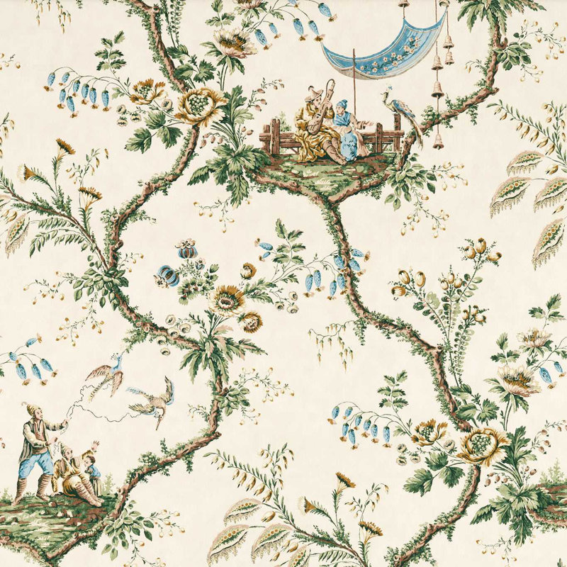 Emperors Musician Fabric, Evergreen