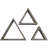 Triangle Accent Shelf with Adjustable Shelves-1932077626