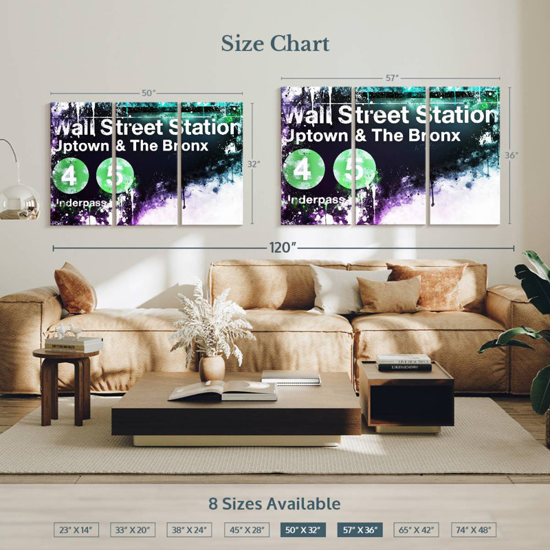 Mehar Wall Street Station, H 32 po x l 50 po