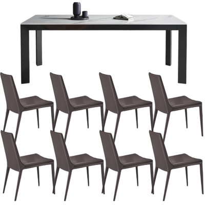 Modern simple home rectangular dining table sets
