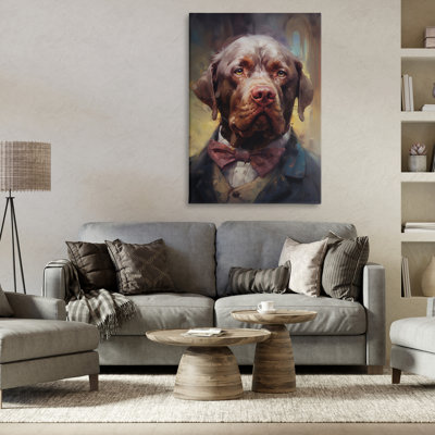 «Dog in Timeless suit», par Wumples