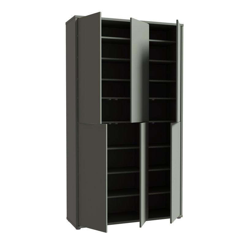 Alice Springs 24 Pair Shoe Storage Cabinet, Green