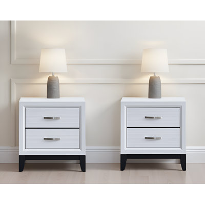 Gatton White Nightstand Set Of 2