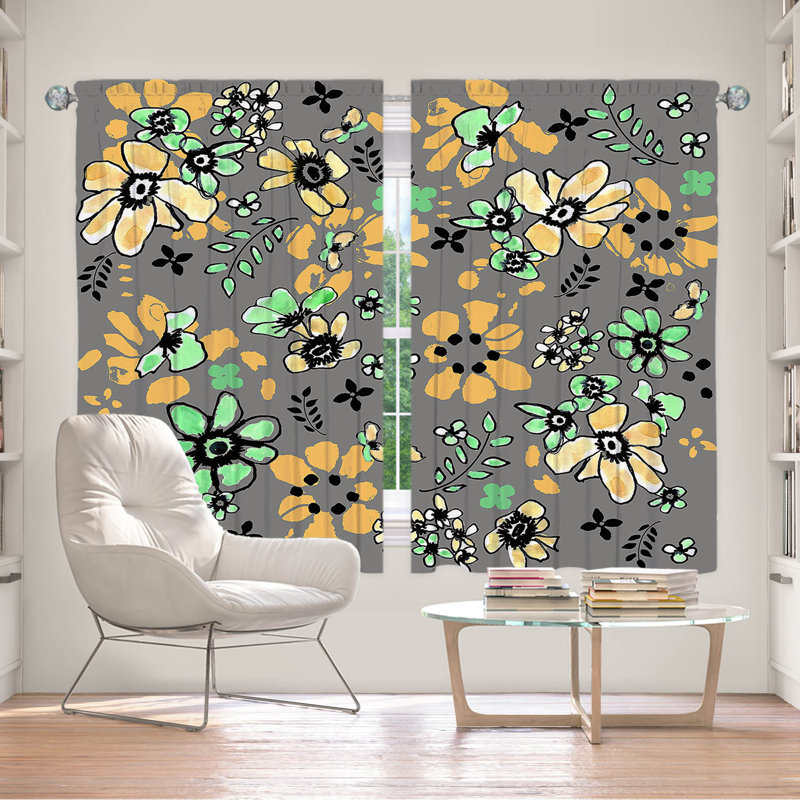 Room Darkening Curtain Pair, 56" W x 78" L