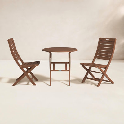 Kinsler 30" Eucalyptus Patio Bistro Set