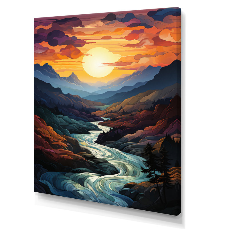 Palette majestueuse Barnali, Toile tendue, H 20 po x l 12 po x P 1 po