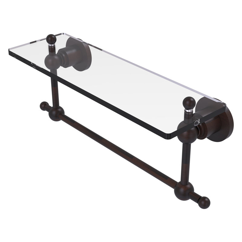 Étagère support avec barre à serviettes lera, H 4 po x l 16 po, Bronze vénitien