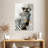 Brampt Watercolor Zebra Portrait-108480234