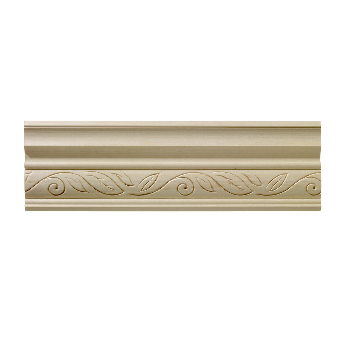 3.75'' H x 96'' W x 0.5'' D Wood Crown Ornamental Mouldings