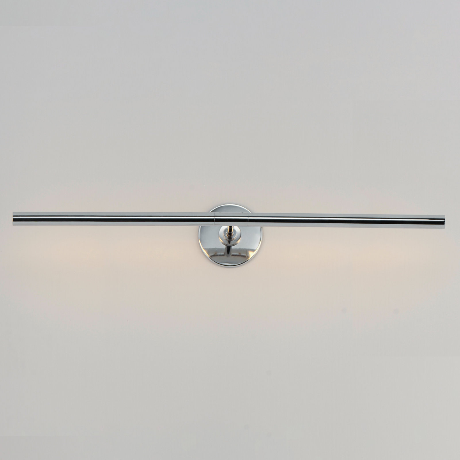 Demontrey Single Light Aluminum Dimmable LED Armed Sconce, 4.5" H x 30.75" W x 8.75" D, White/Polished Chrome
