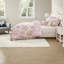 Ensembles de literie à motif floral rose, édredon simple / simple en microfibre XL, chambre de style chalet