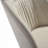 Contemporary Swivel Curved Back Cream Upholstered Dining Chair - Set Of 2