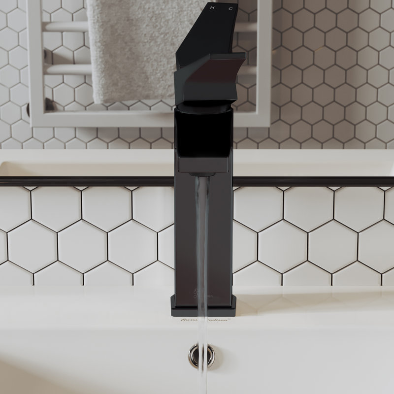 Voltaire Single Hole, Single-Handle, Bathroom Faucet, Matte Black