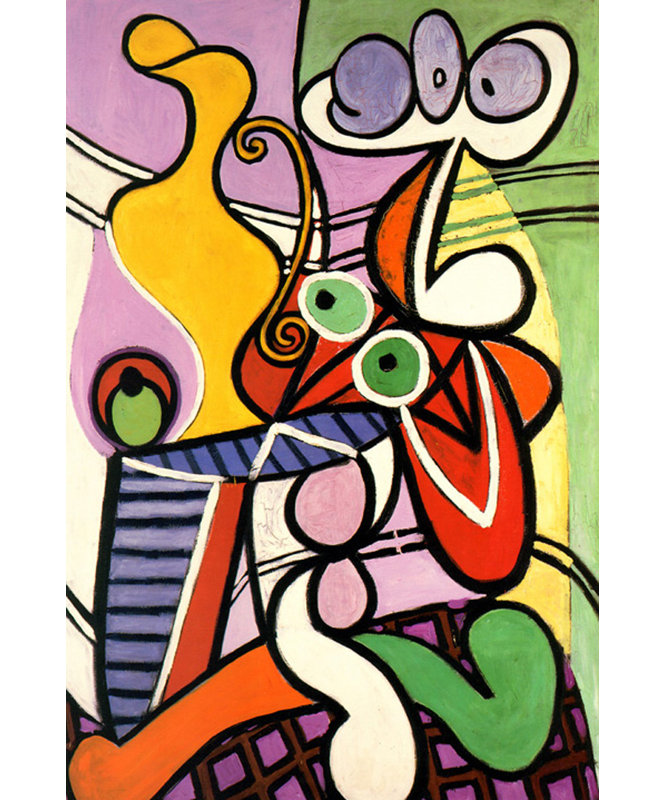 Grande table nature morte avec piédestal, H 48 po x l 32 po