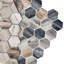 Recycled 13.88'' x 12.63'' Glass Mosaic Wall Tile-63332434