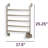 Warmrails Regent Wall Mount Towel Warmer Rack-10376807