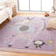 Tapis mauve en polypropylène tissé à la machine Farnborough-88088900