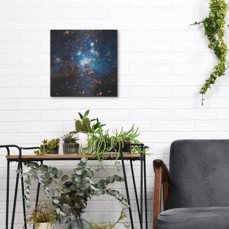 «LH 95 Star Cluster», télescope Hubble, art mural en métal, 36 po x 36 po, H 12 po x l 12 po