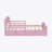 Wood Platform Bed with Guardrails on Both Sides and Two Storage Drawers ,Pink-1272059489