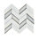 2" x 4.25" Glass Herringbone / Chevron Mosaic Wall Tile