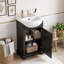 Meuble-lavabo de salle de bain avec lavabo épais en céramique et armoire peu encombrante-1474419467