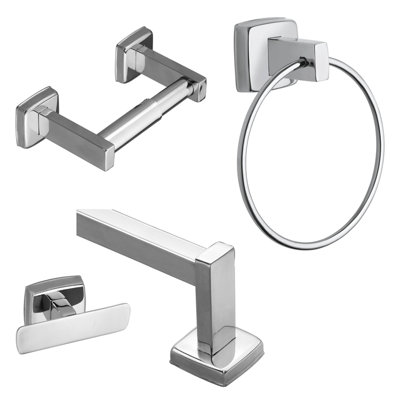 Stainless Steel 4 Piece Bathroom Hardware Set