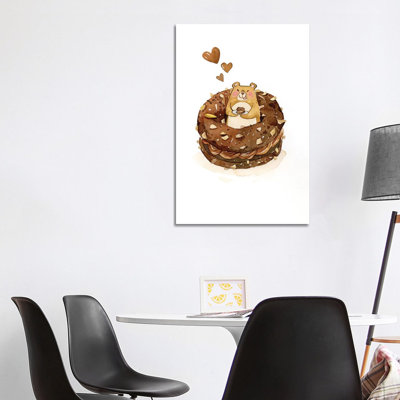Donut by Penelopeloveprints - Wrapped Canvas Gallery-Wrapped Canvas Giclée
