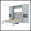 Lit escamotable double avec placard