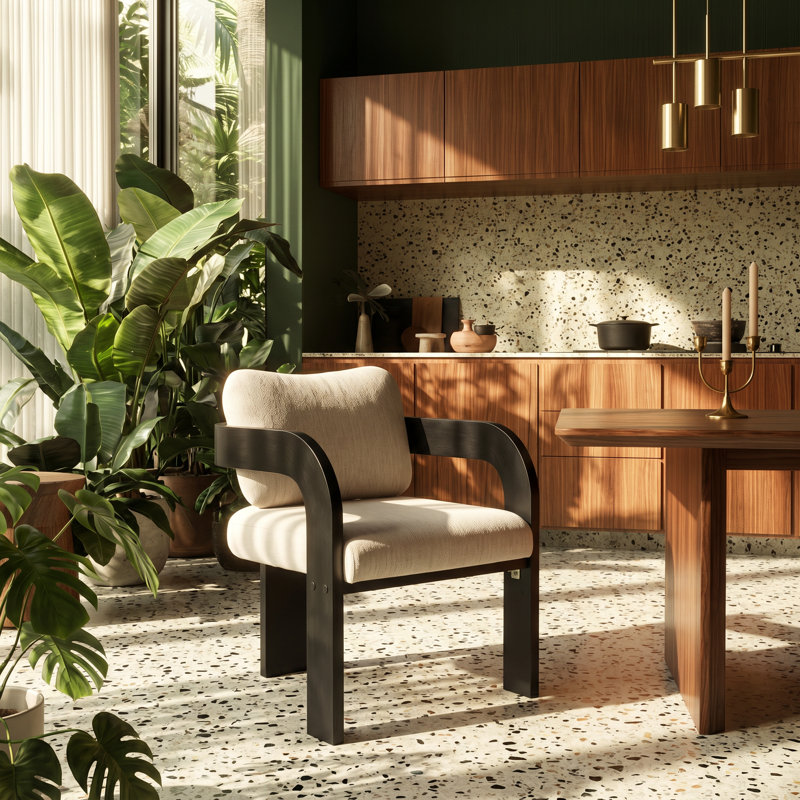 Ensemble de chaises de salle à manger avec structure en bois d'hévéa massif de l 24 po x P 24,5 po x H 30,75 po Christopher Knight Home (ensemble de 2)
