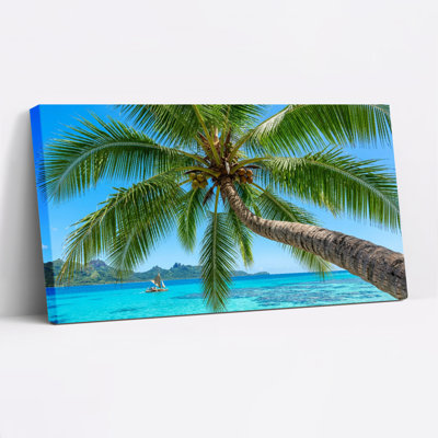 Ensemble de 1 tableau sur toile « Paradis tropical »