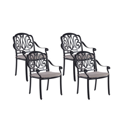 Helland Patio Dining Side Chair with Cushion