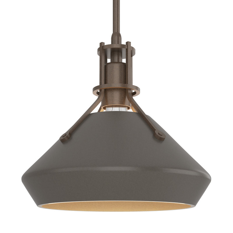 Henry with Chamfer Pendant, Bronze, Dark Smoke