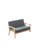 Luxurious And Comfortable Loveseat With Solid Wood Frame, Natural Arms And Full Foam Seat Cushion For Ultimate Relaxation-304773561-304773560