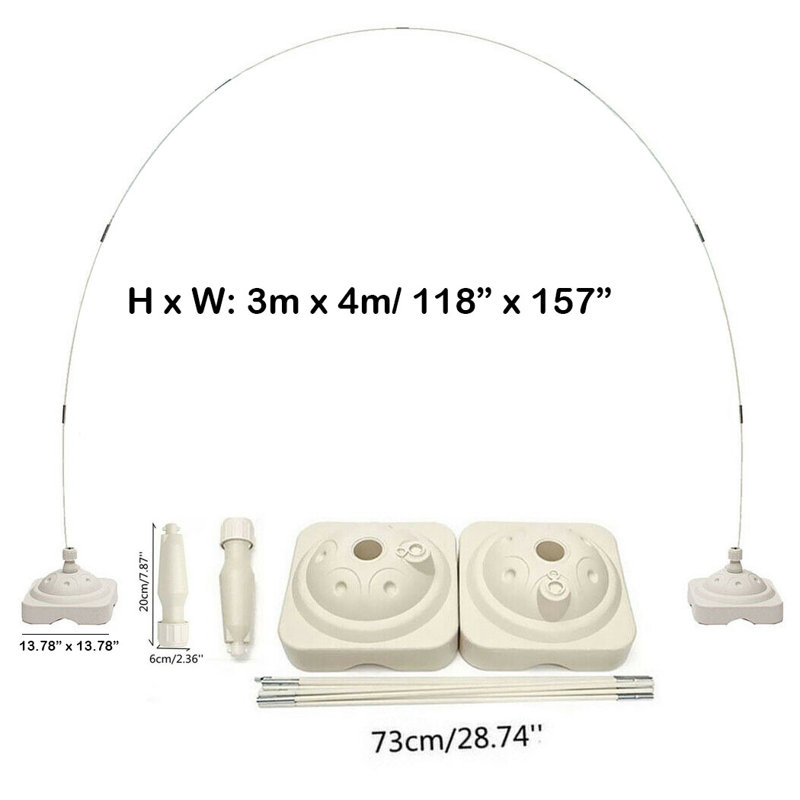 Ensemble de colonne de mariage, H 118 po x l 157 po x P 13,78 po