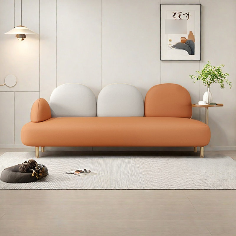 Méridiennes d'intérieur avec plateau Modern Creative, Orange, Orienté à gauche (vu de face)