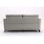 Ensemble de canapé et causeuse en tissu tissé gris clair Callie, parfait pour les salons modernes avec confort et style-1071699078