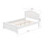 Platform Bed With Flower Shape Headboard-125980805