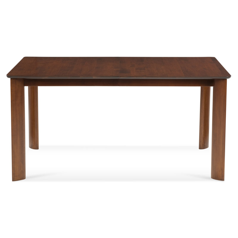 Sadeka Maple Solid Wood Dining Table, 29" H x 42" W x 60" D, Walnut
