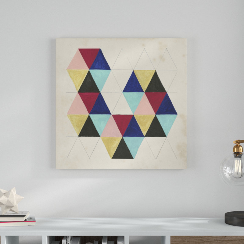 «Geometric Pattern Play III», impression sur toile, H 30 po x l 30 po