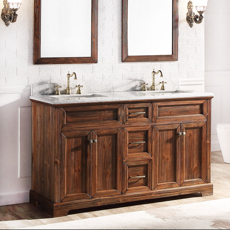 Ensemble de meuble-lavabo double 60 po Claireville
