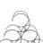 Cendejas 6 Bottle Tabletop Wine Bottle Rack in Iron Black