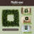 Pure Garden Set of 2 Wreaths - 16.5-Inch Square Artificial Boxwood Spring, Summer, Winter, or Fall Decorations -1922195508