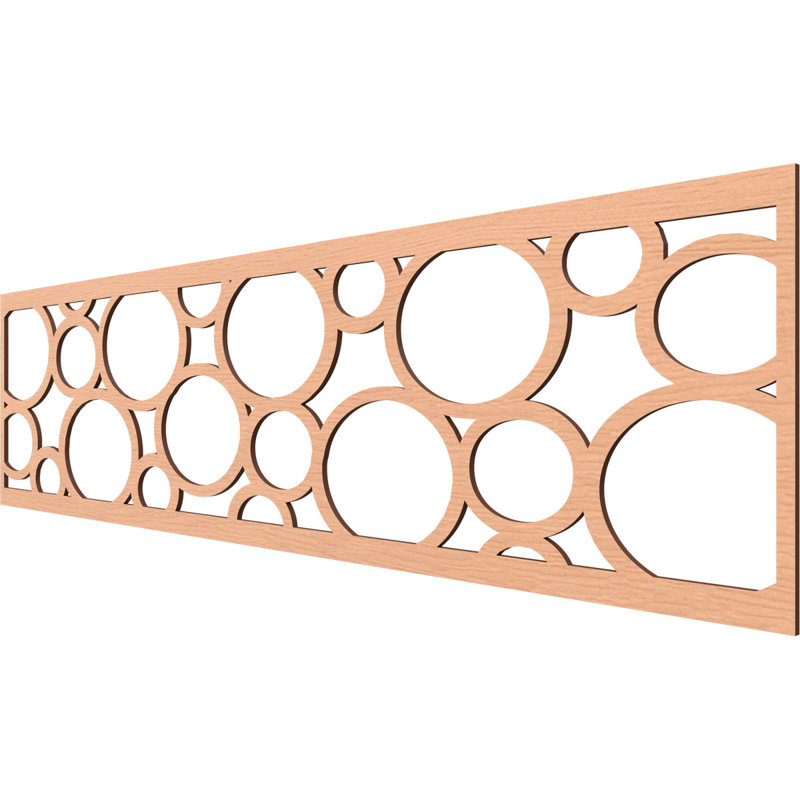 Moulure ajourée 47 po x l 47 po x H 12 po x T 1/4 po, aulne, Aulne, H 12 po x l 47 po x P 0,25 po