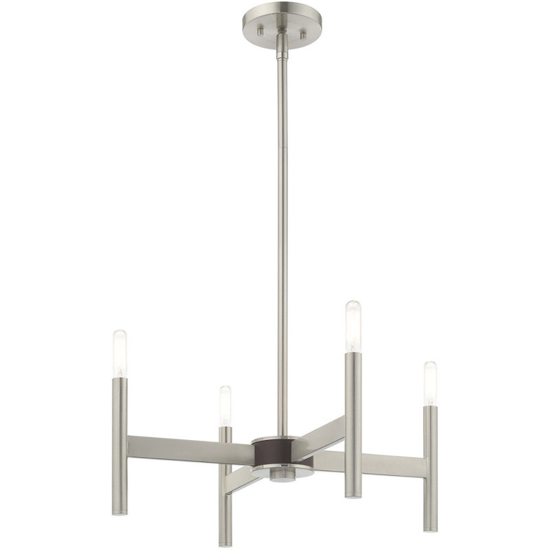 Lustre classique à 4 lumières de style bougie Chloeigh