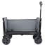 Convertible Foldable Utility Trolley With Bench Seat And Dog Leash-125205153
