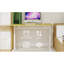 Bureau à hauteur réglable à la main pour et pour adultes, bureau personnel multifonctionnel, conception simple, pieds blancs, bureau de couleur bois, structure à double colonne compacte avec réglage manuel, soutien,-132831085